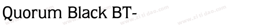 Quorum Black BT字体转换